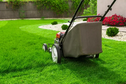 Lawn mowing trailers